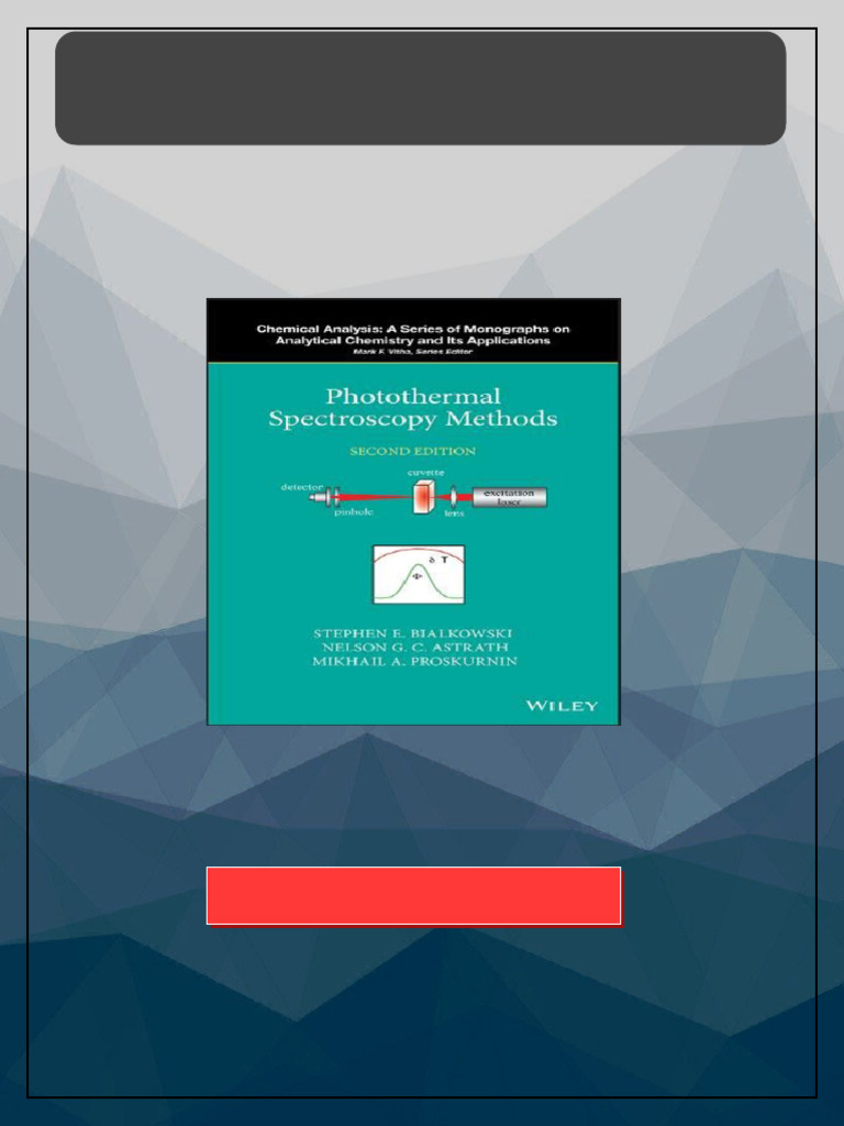 Photothermal spectroscopy methods Second Edition Astrath online pdf ...