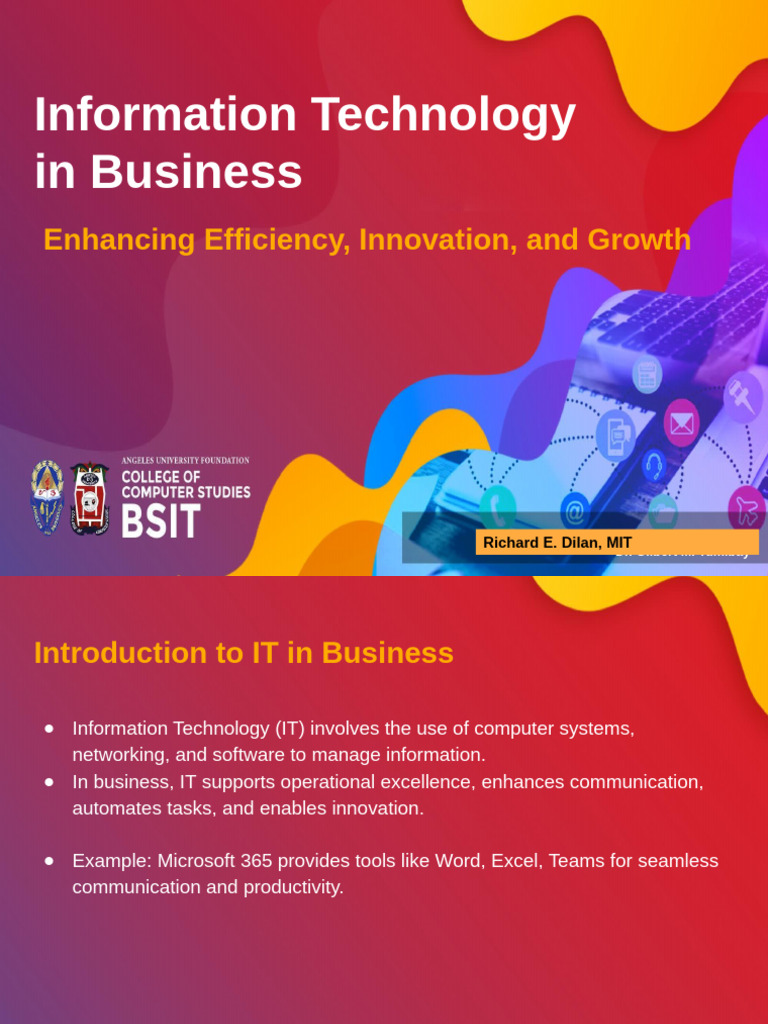IT's Role in Modern Business Efficiency | PDF | Cloud Computing ...