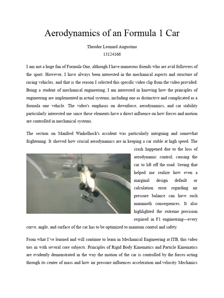 Understanding F1 Car Aerodynamics | PDF | Formula One | Force