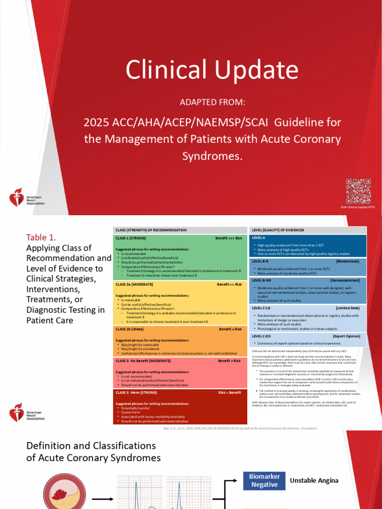 2025 Guidelines for Acute Coronary Syndromes | PDF | Myocardial ...