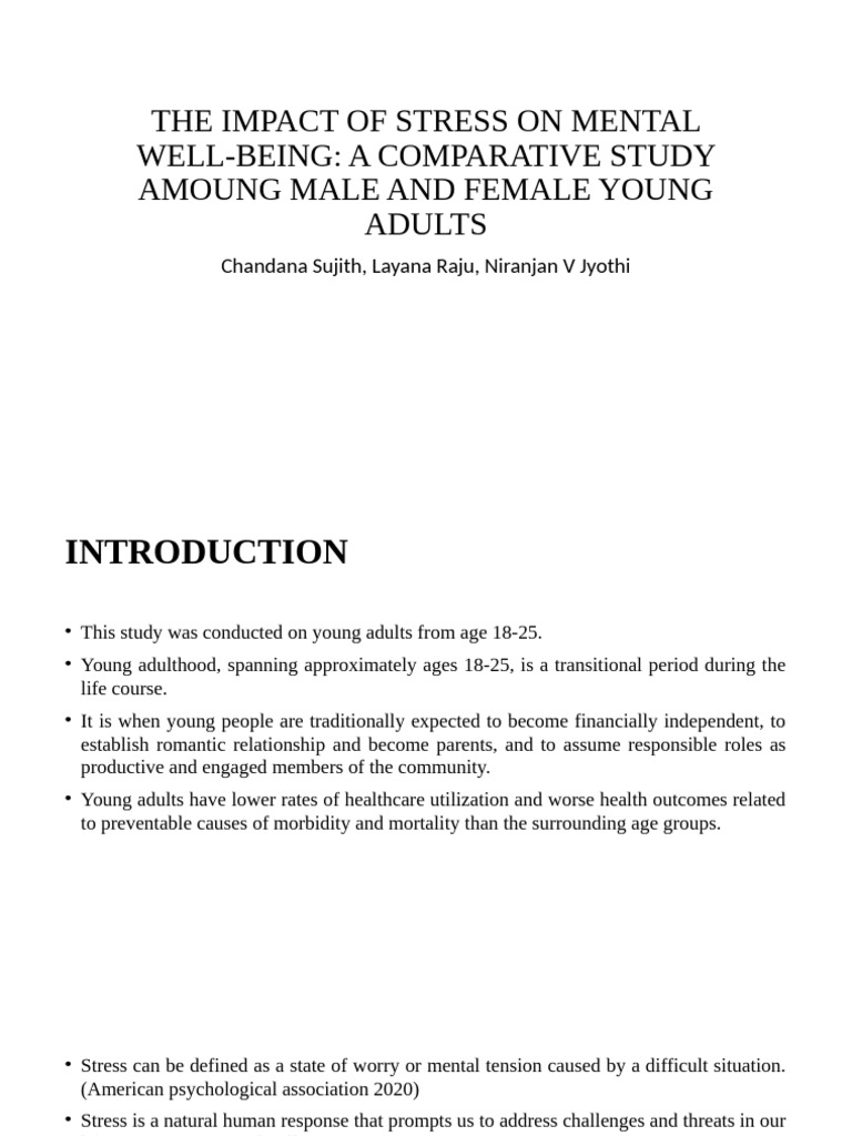 Impact of Stress On Mental Well-Being | PDF | Well Being | Stress (Biology)