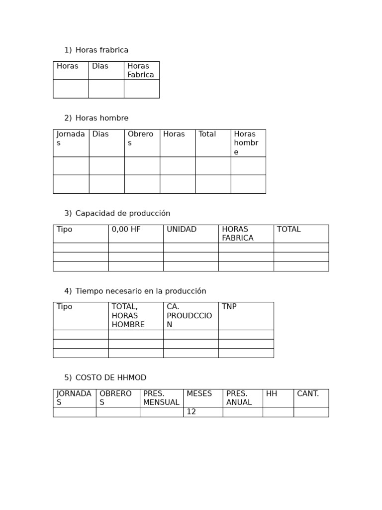 Cedula de Elementos | PDF