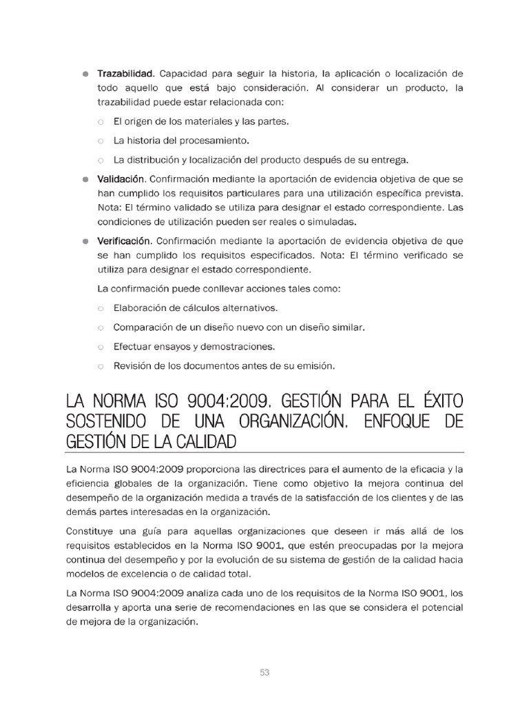 Sistemas de Gestión de Calidad ISO 9001 | PDF | Producción y ...