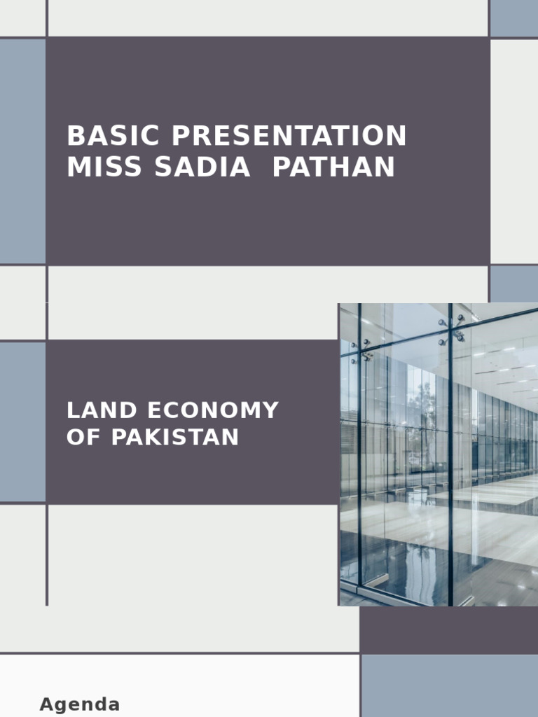Land and Economy of Pakistan Explained | PDF | Pakistan | Agriculture