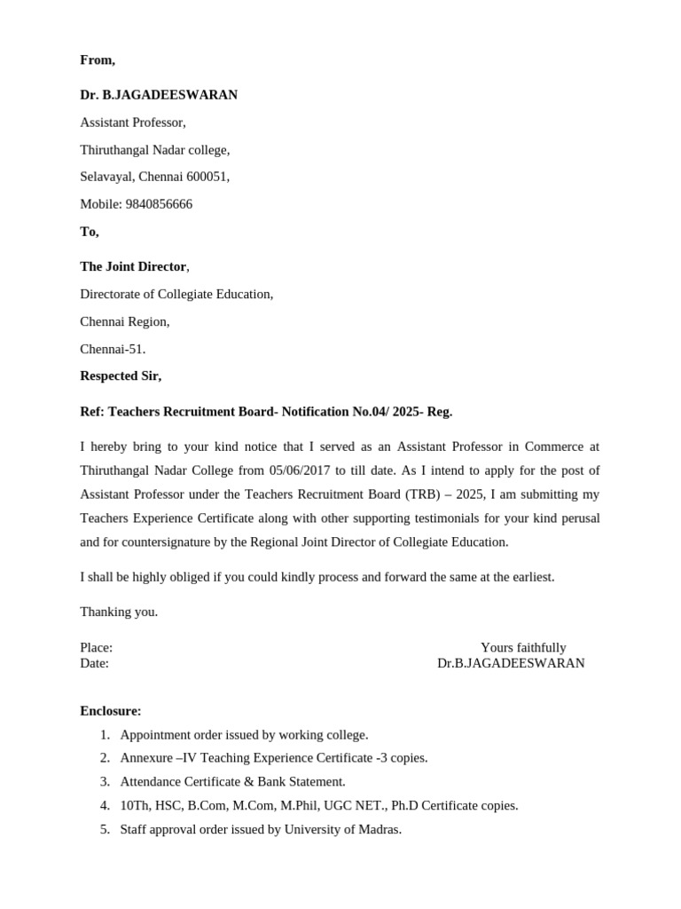 TRB letter | PDF