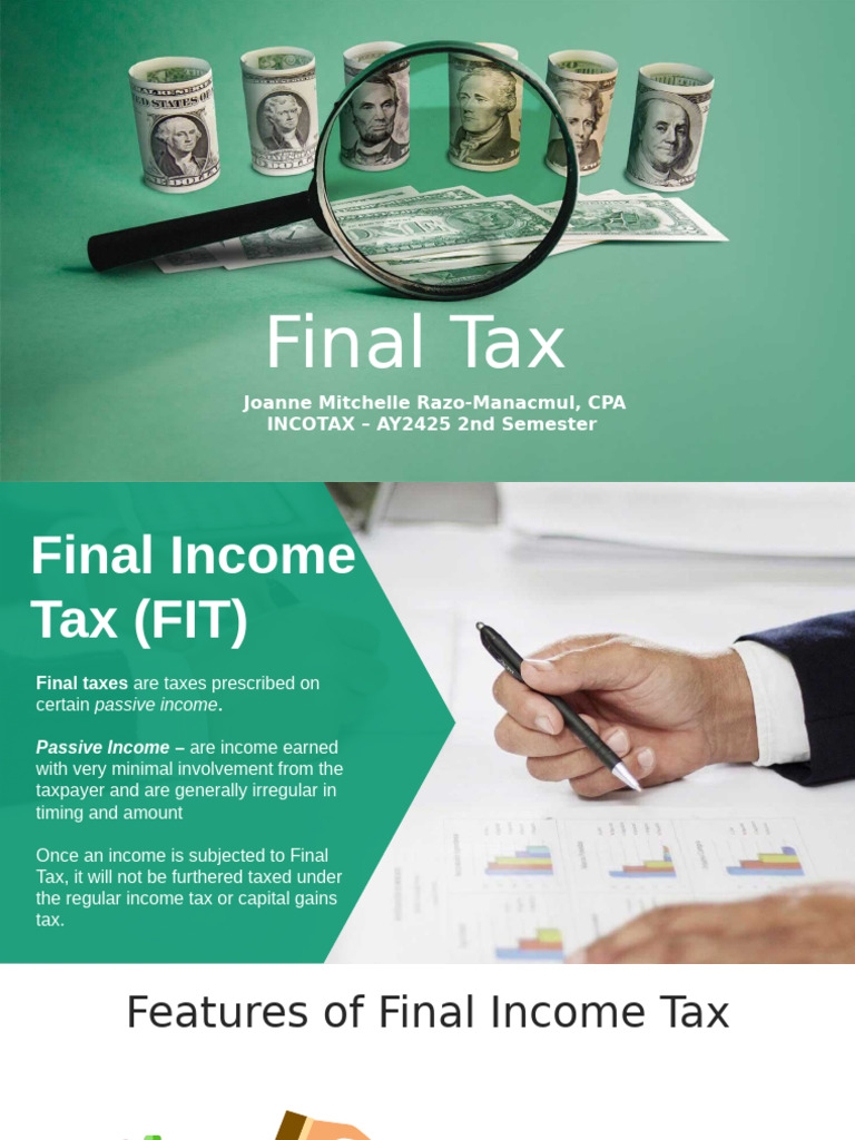 Understanding Final Income Tax in the Philippines | PDF | Taxes ...