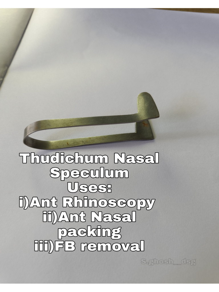 Nose Instruments - S.ghosh | PDF