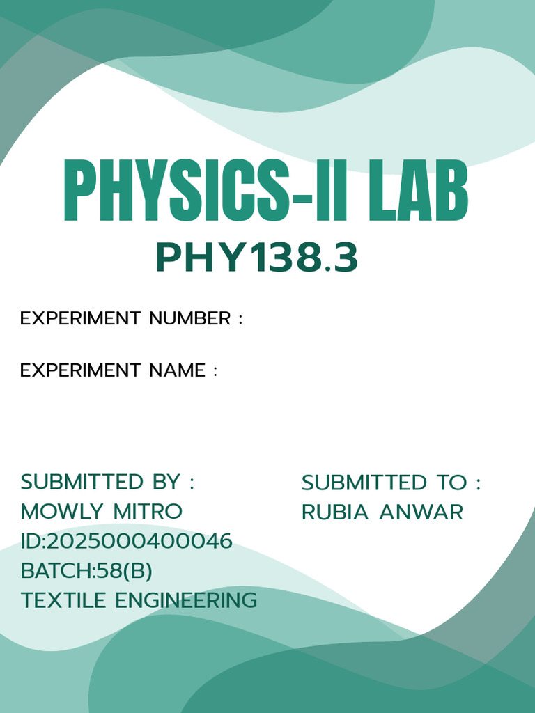 Physics II Lab Experiment Guide | PDF