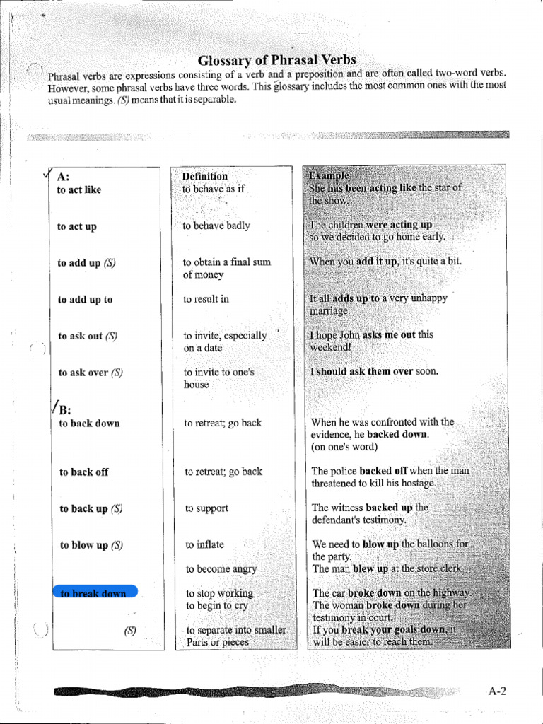 Idioms and Phrasal Verbs | PDF