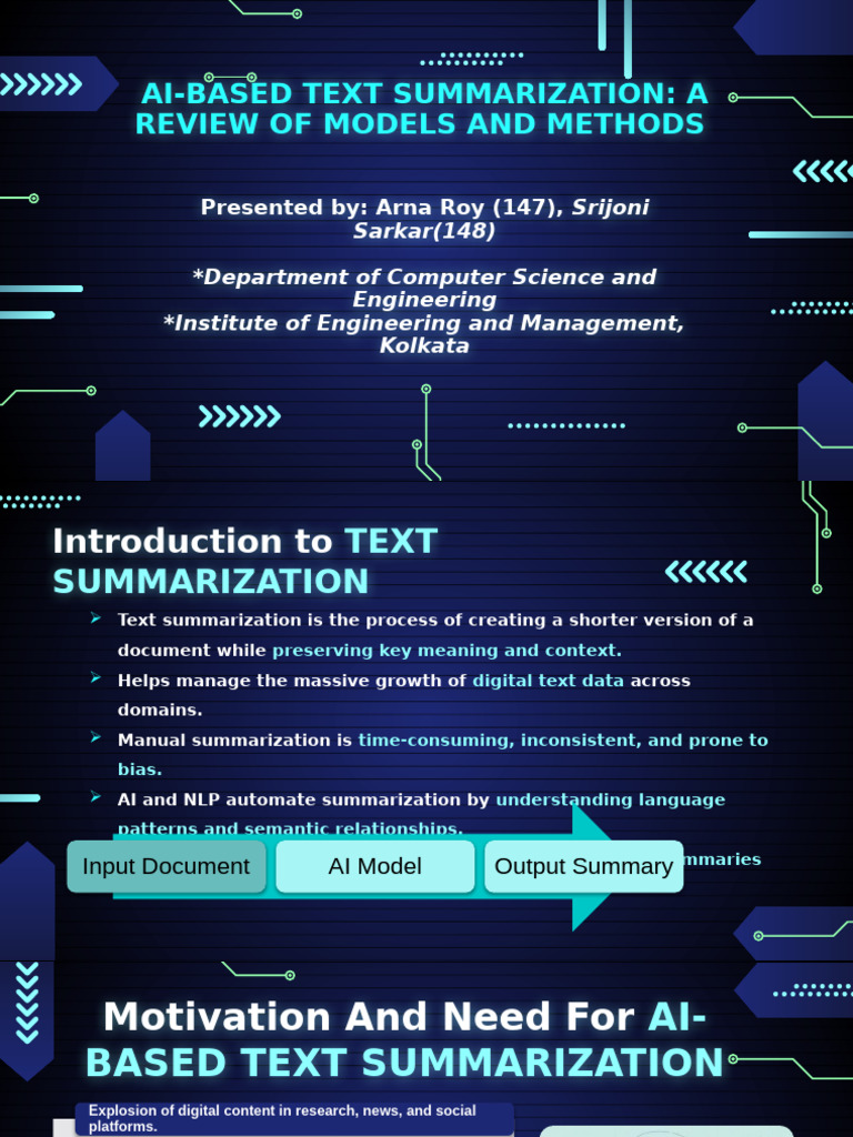 AI Text Summarization Techniques Review | PDF | Artificial Intelligence ...