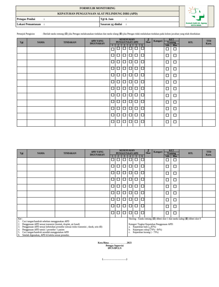 Monitoring Kepatuhan Penggunaan APD | PDF