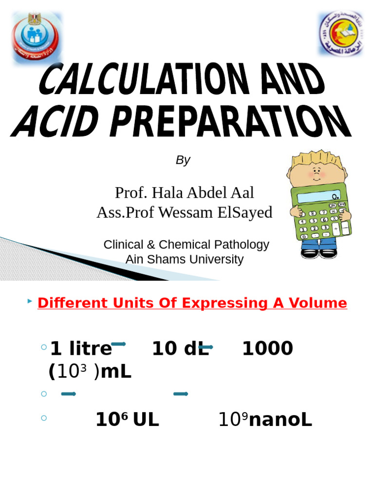 3 Calculation | PDF | Mole (Unit) | Molar Concentration