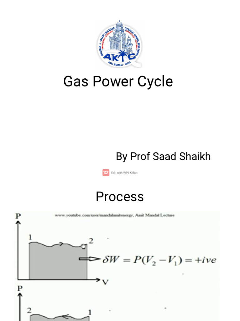 Gas Power Cycles | PDF