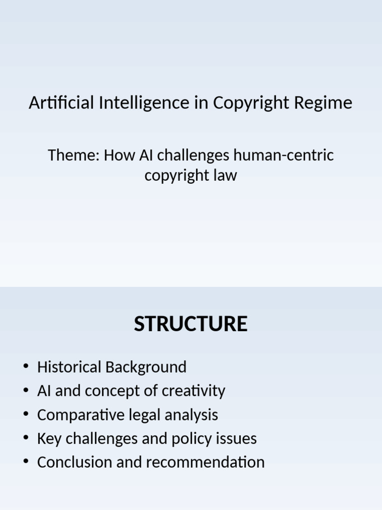 AI's Impact on Copyright Law Challenges | PDF