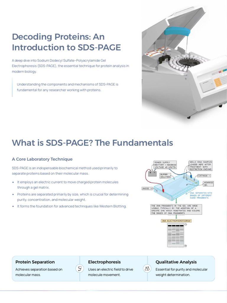 Decoding Proteins An Introduction To SDS PAGE | PDF | Gel ...