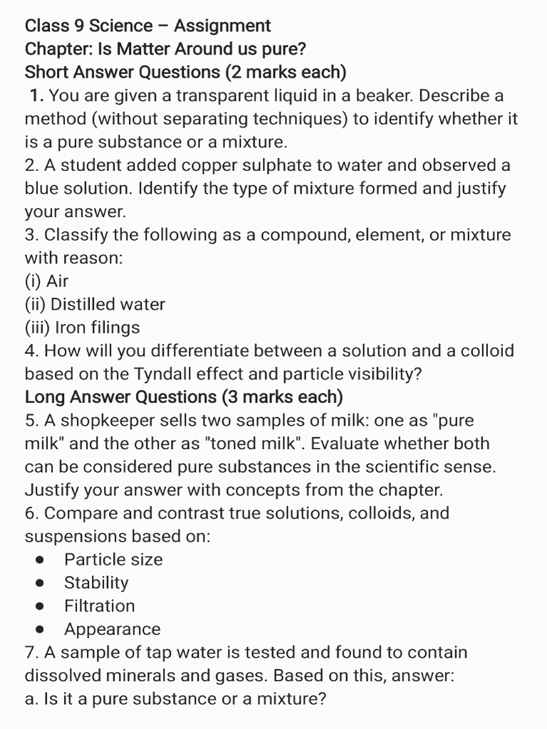 Assignment Class 9 CH 2 - 250706 - 125256 | PDF