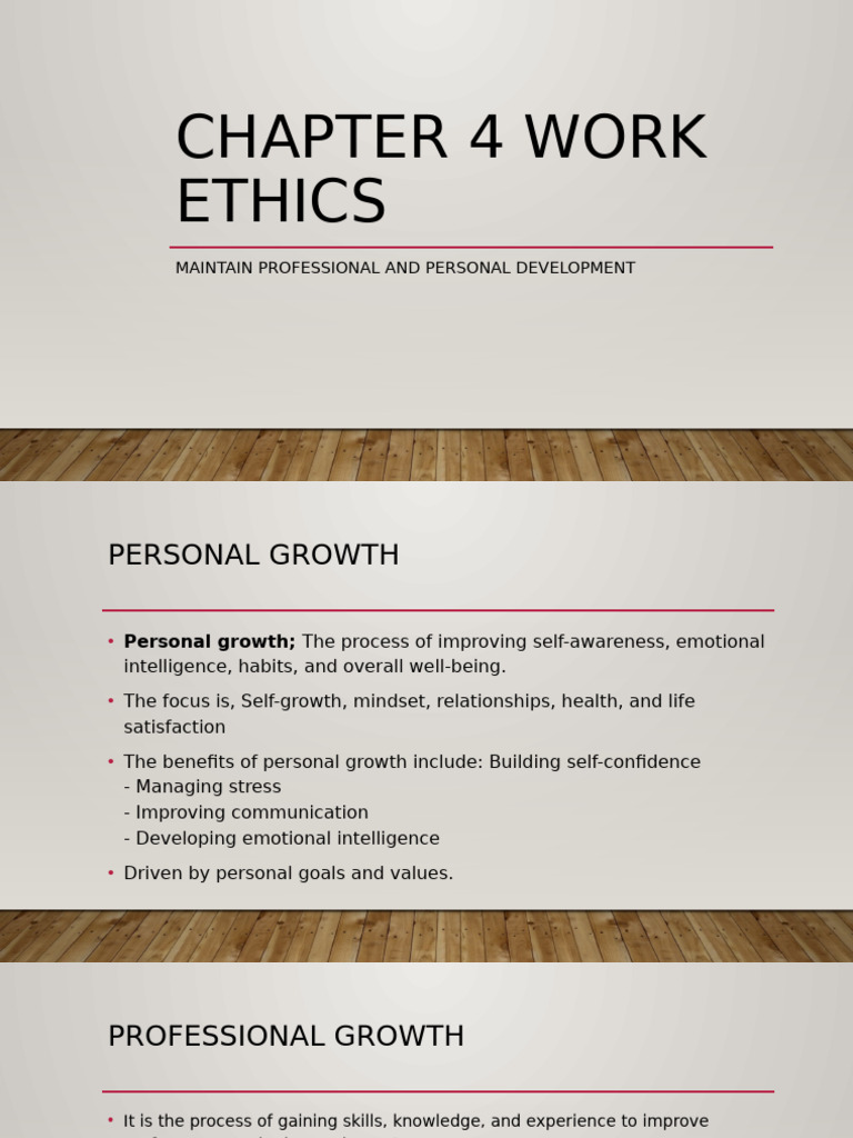 Personal and Professional Growth Strategies | PDF | Personal ...