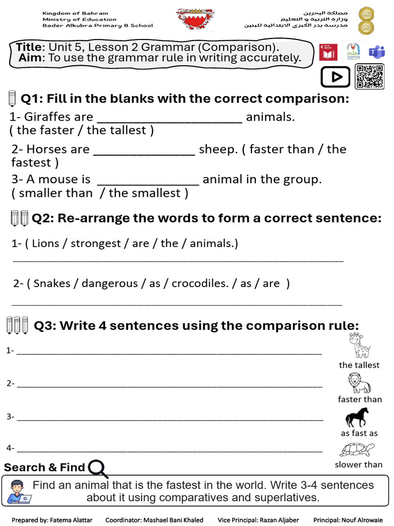 Grammar Lesson: Comparisons in Writing | PDF
