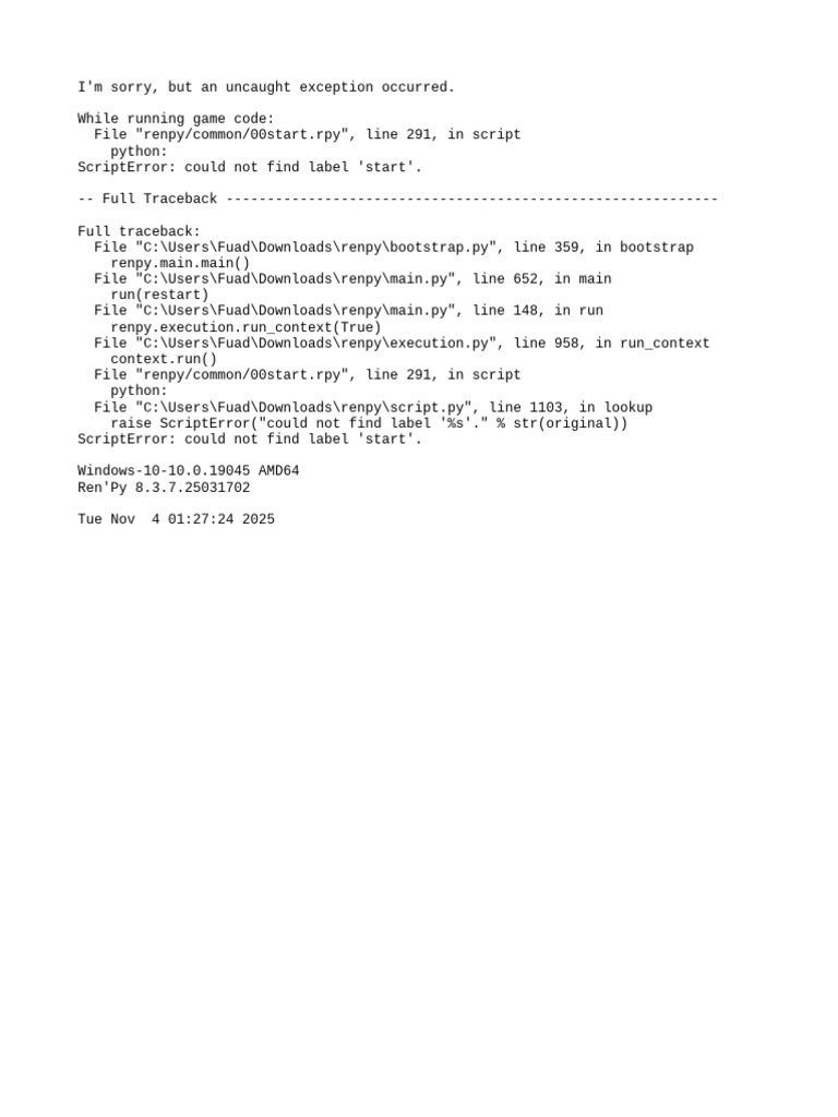 Traceback | PDF