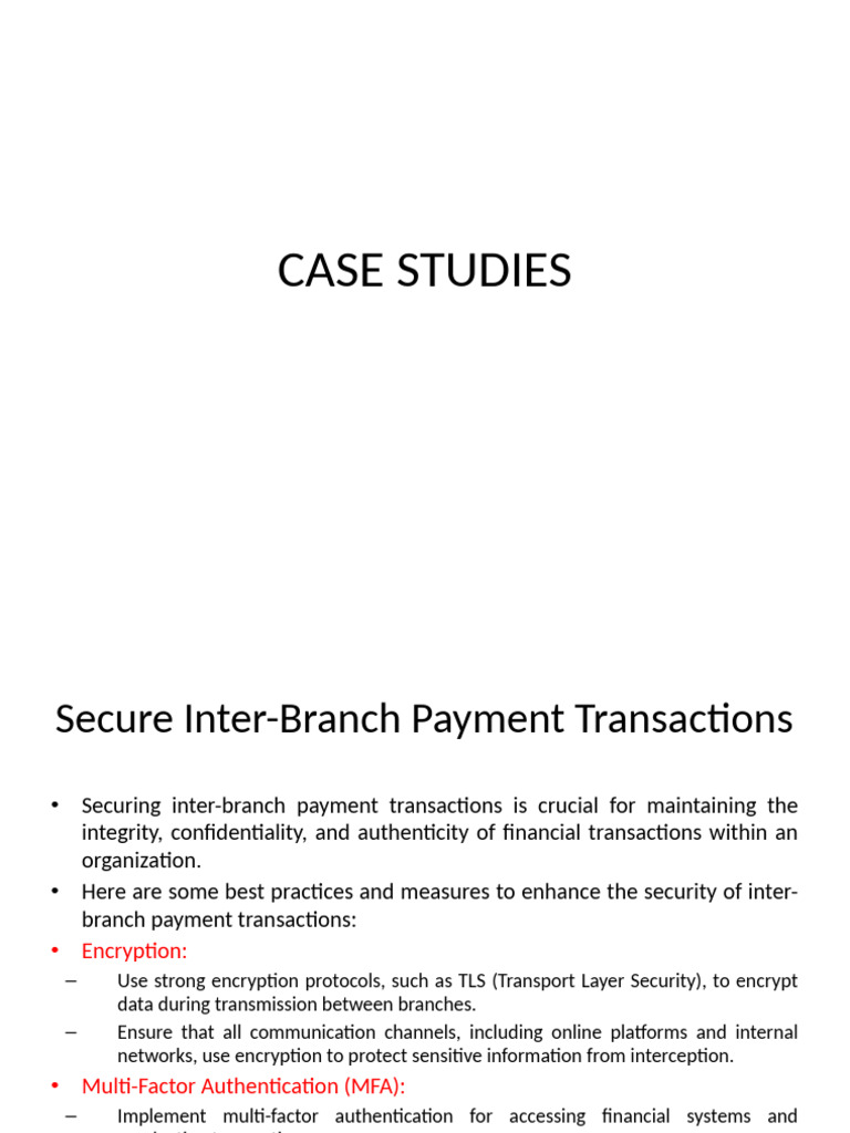 Secure Inter-Branch Payment Strategies | PDF | Security | Computer Security