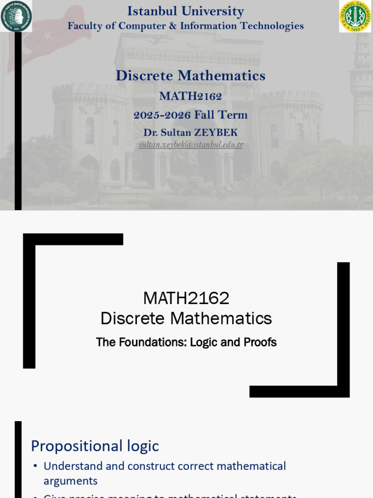 Discrete Mathematics: Logic and Proofs | PDF | Contradiction | Logic