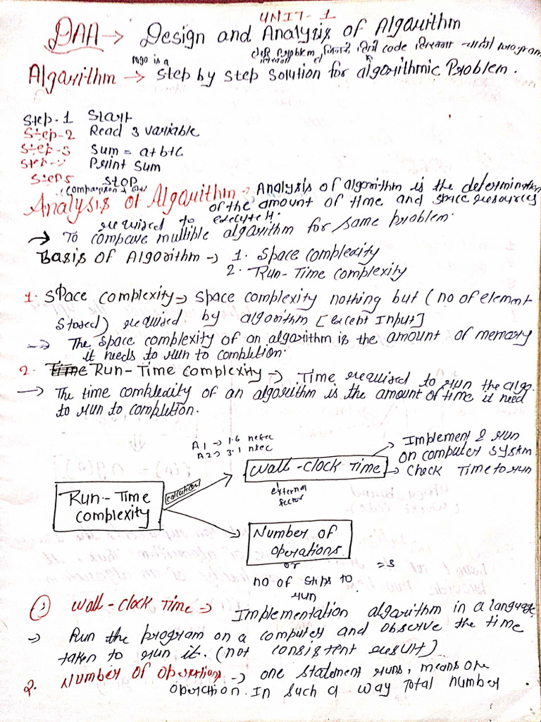 Daa Unit 1 | PDF