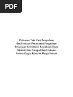 Download 02PK 01B Pedoman Tata Cara Pengadaan Dan Evaluasi Penawaran Pengadaan Pekerjaan Konstruksi Pascakualifikasi Metode Satu Sampul Dan Evaluasi Sistem Gugur Kontrak Harga Satuan by Novri Ilham SN94865778 doc pdf