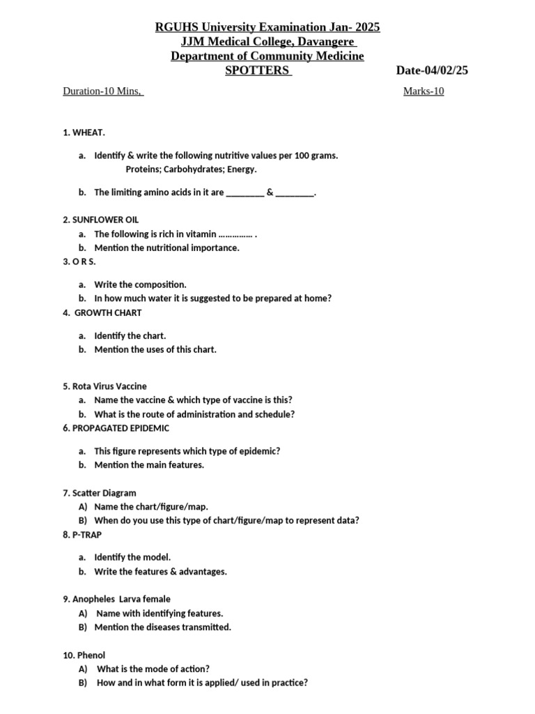 Spotters Questions 04-02-25 | PDF
