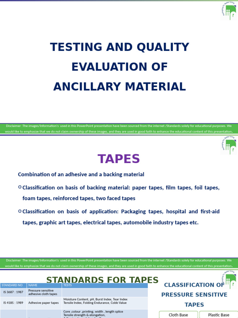 Quality Control Ancillary Packaging Materials Final-ss | PDF | Creep ...