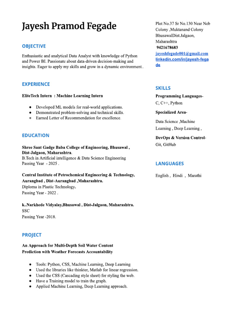 Jayesh Resume | PDF