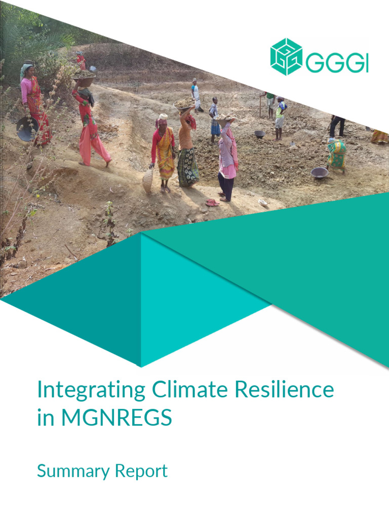 Climate Resilience in MGNREGS Report | PDF | Agriculture | Irrigation