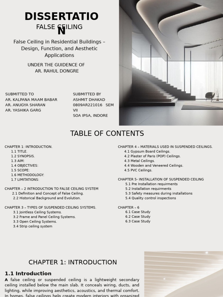 False Ceilings in Residential Design | PDF | Ceiling | Building Engineering