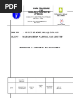 Procedure For Mainline Hydrotest by Nitrogen