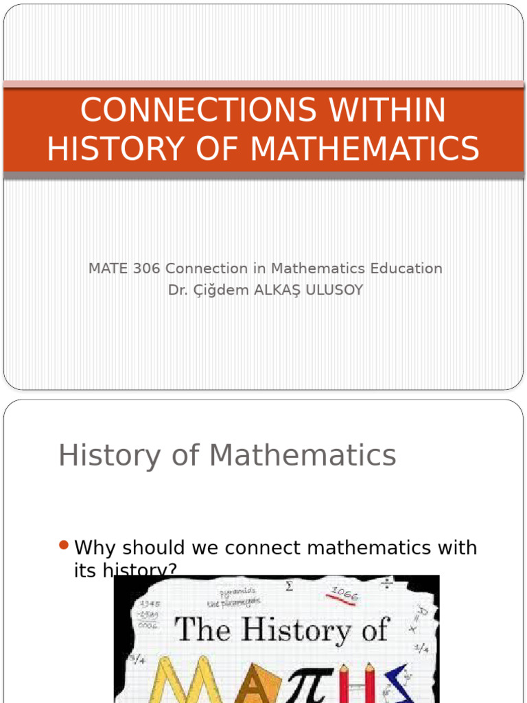Historical Connections in Math Education | PDF | Mathematics ...