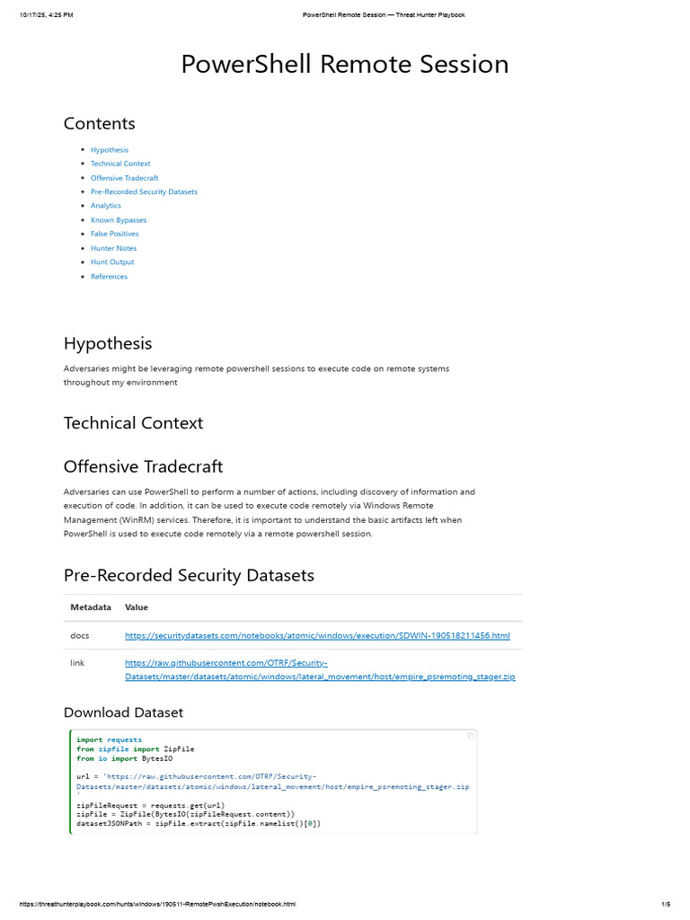 PowerShell Remote Session Analysis Guide | PDF | Zip (File Format ...