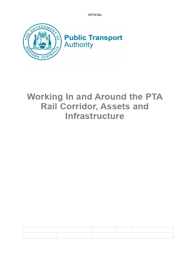 PTA Rail Corridor Work Procedure | PDF | Rail Transport | Tunnel