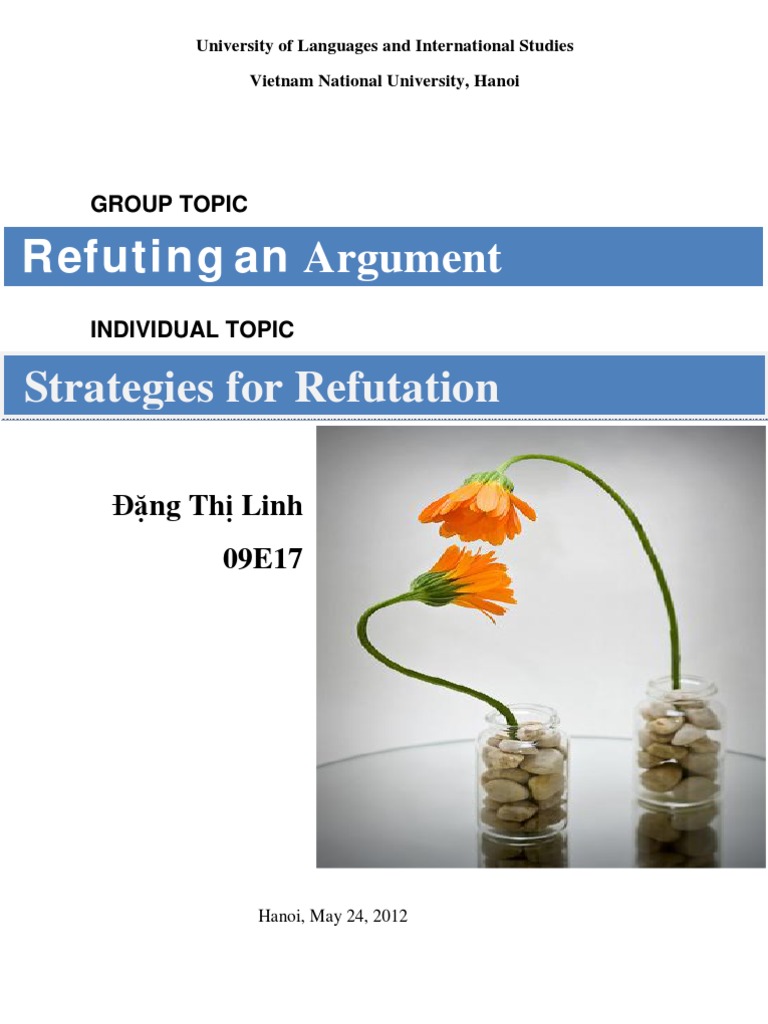 Strategies for Argument Refutation | Argument | Fallacy