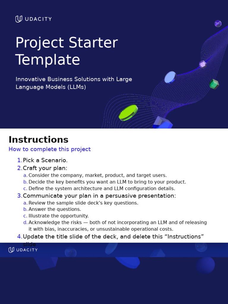 Aipmnd c3 Project Starter Template Innovative Business Solutions With ...