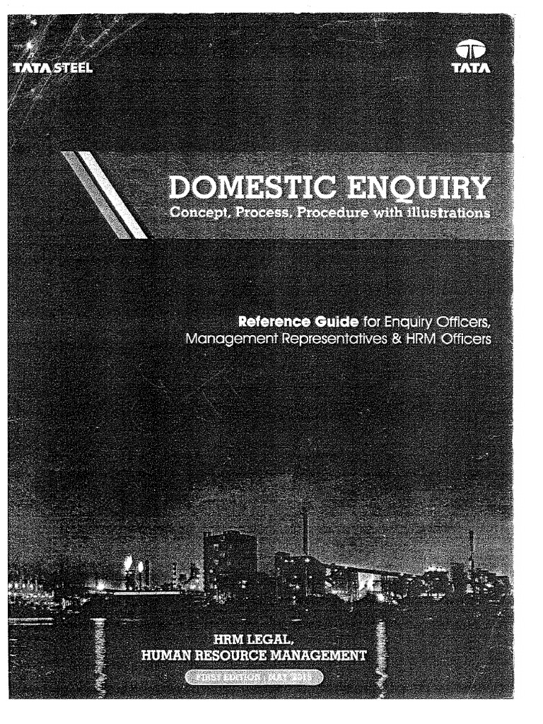 Guidelines for Domestic Enquiry Procedures | PDF
