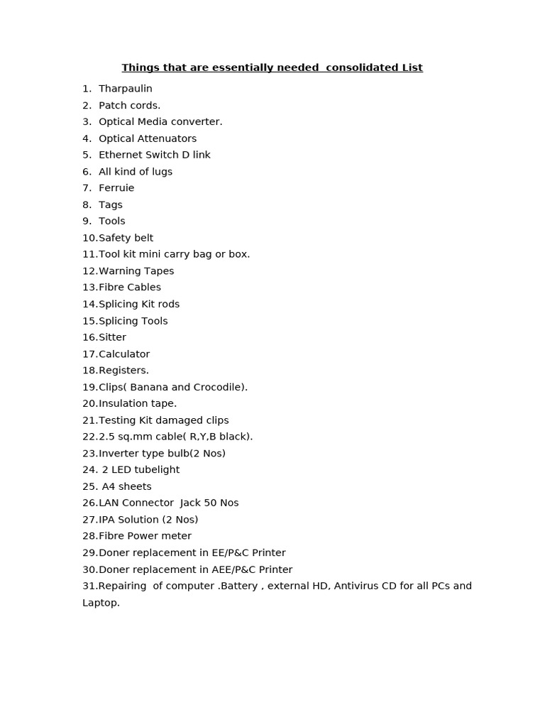 Material Reqirement | PDF