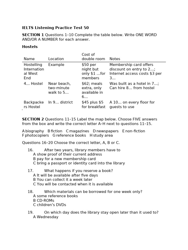 IELTS Listening Practice Test 50 Guide | PDF | Taste | Apple