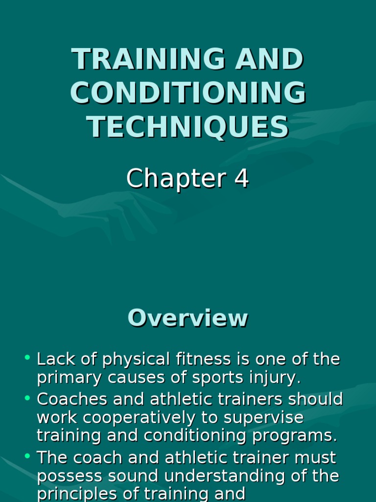 Training and Conditioning Techniques Guide | PDF | Nutrients ...