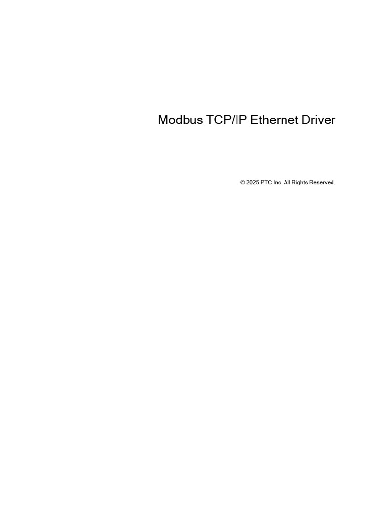 Modbus Ethernet Manual | PDF | Port (Computer Networking) | Computer ...