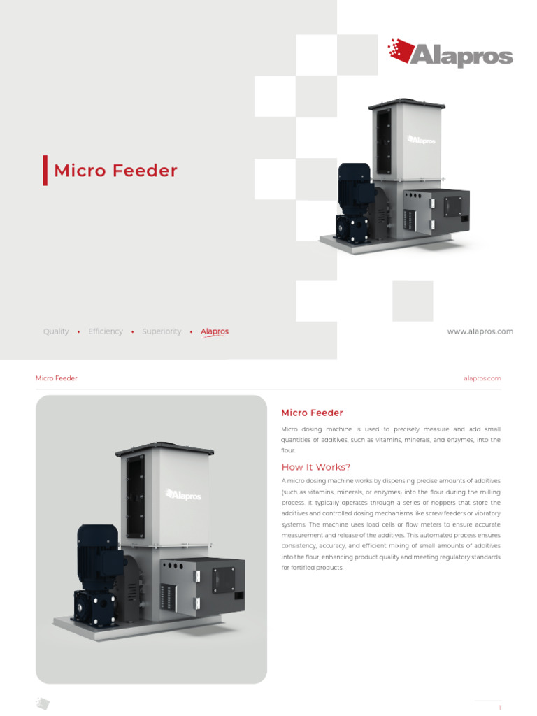 Micro Dosing Machinee | PDF | Stainless Steel | Industrial Processes