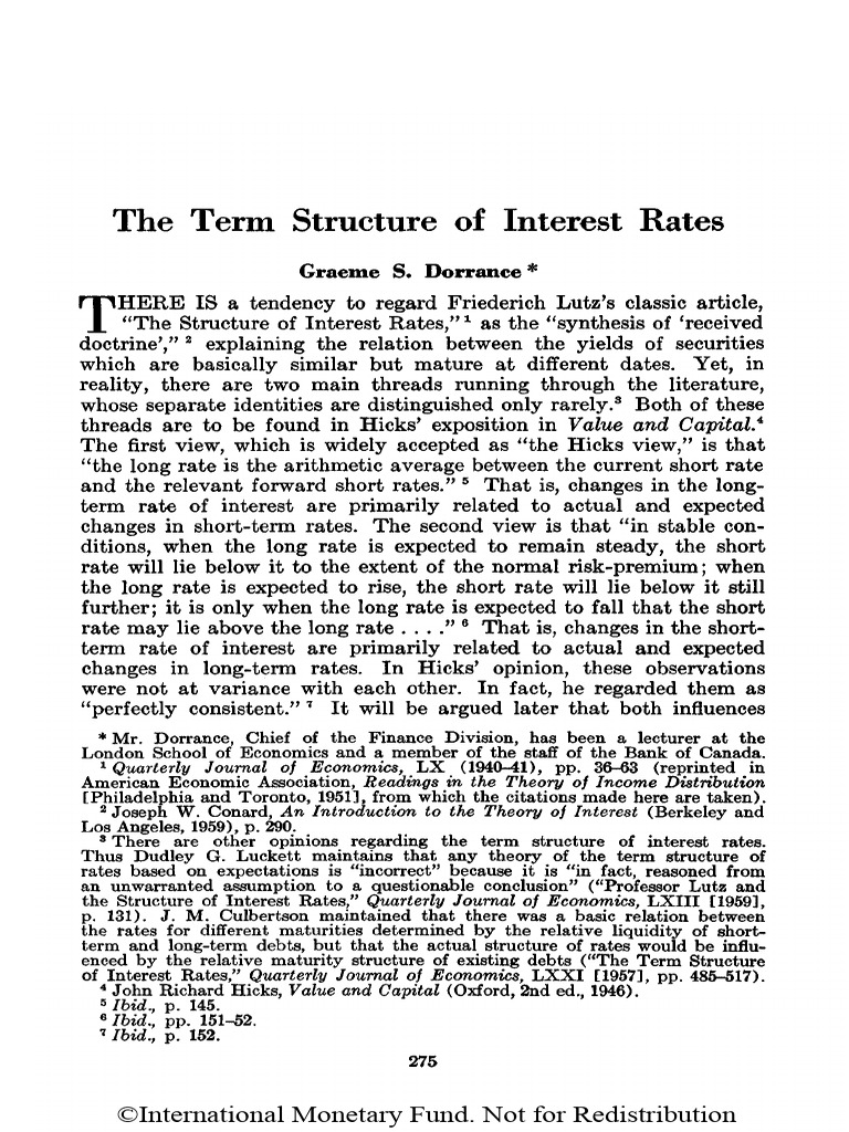 Understanding Interest Rate Structures | PDF | Yield Curve | Bonds ...