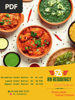 Indian Ala Carte Menu Pricing | PDF