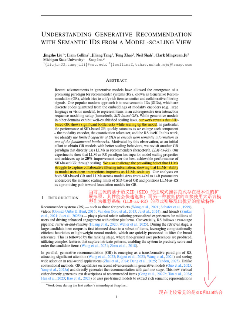 2025 Understanding Generative Recommendation With Semantic IDs From A ...