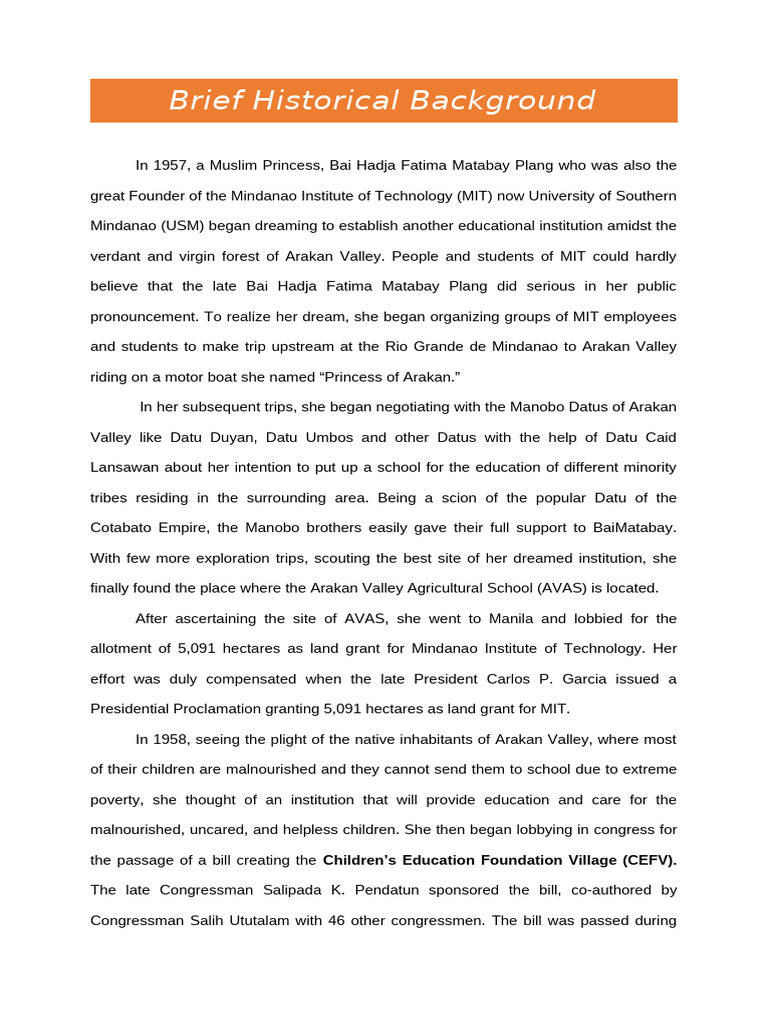Brief Historical Background | PDF | Philippines