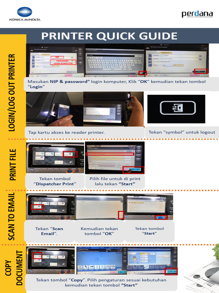 Panduan Cepat Penggunaan Printer | PDF