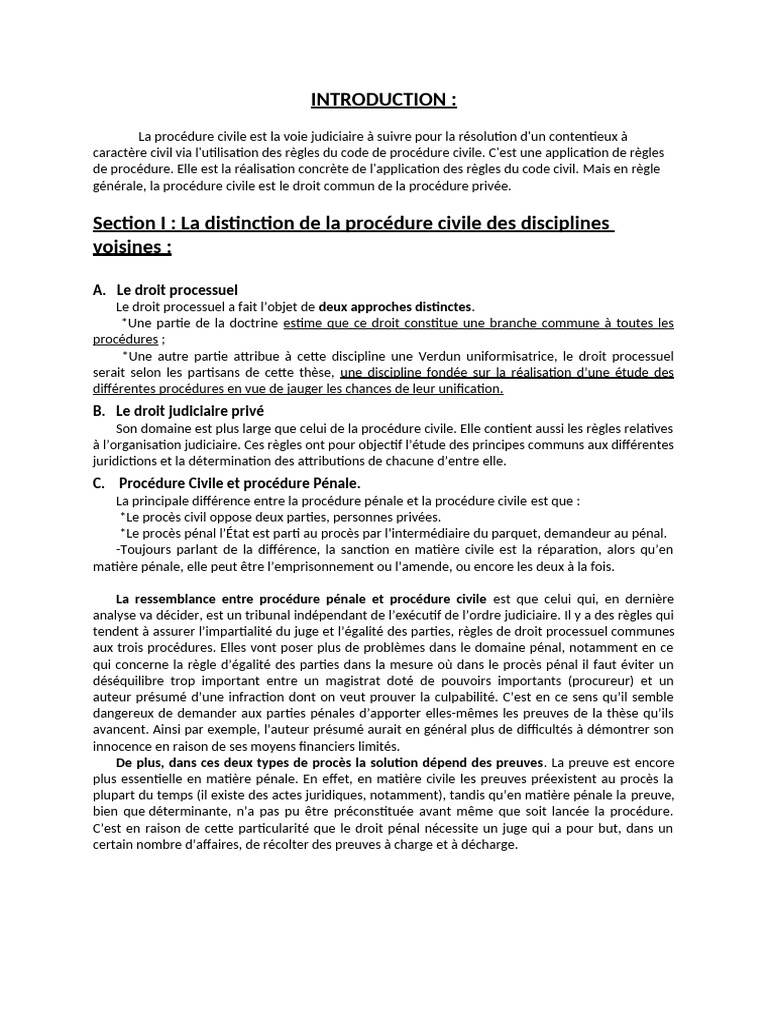 Comprendre la procédure civile en droit | PDF | Loi criminelle | Juge